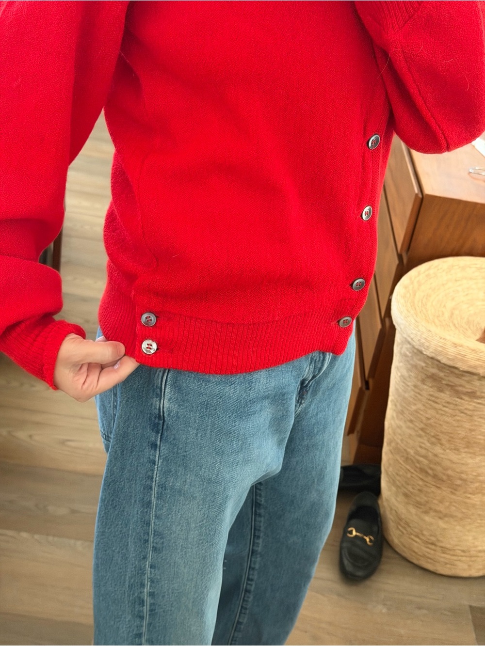Vintage Walt Jordan Alpaca Cardigan, L